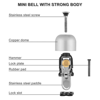ROCKBROS Bike Classic Bicycle Bell  Loud Sound Bells - Triathlete Store