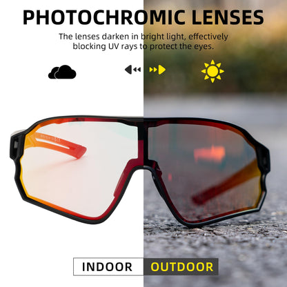 ROCKBROS Photochromic Sunglasses Thicken PC Lenses With UV400 Protection Coating