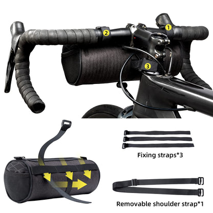 ROCKBROS Small Handlebar Bag Handy Front Bike Storage Pouch with Shoulder Strap Ideal