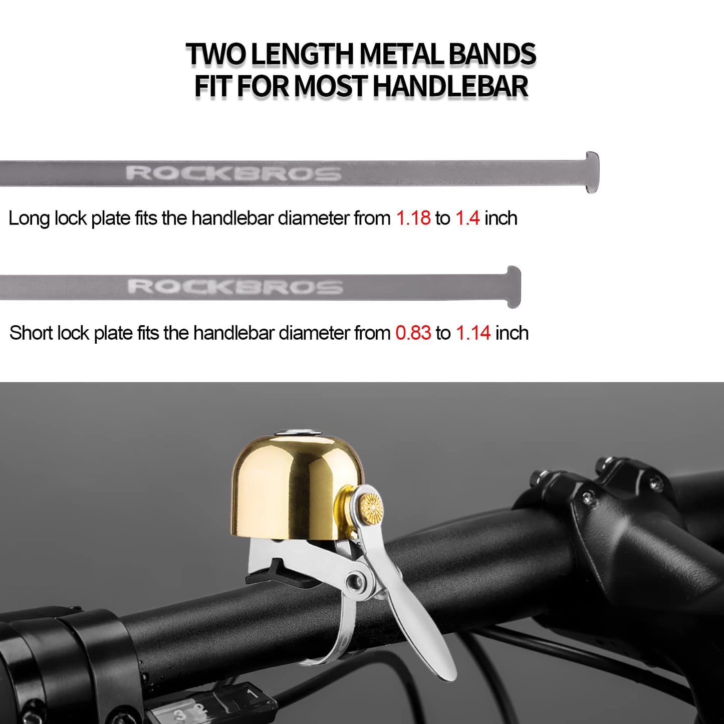 ROCKBROS Bike Classic Bicycle Bell  Loud Sound Bells - Triathlete Store
