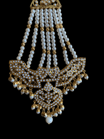 DJHR33 ASMITA jhoomar in pearls ( READY TO SHIP)