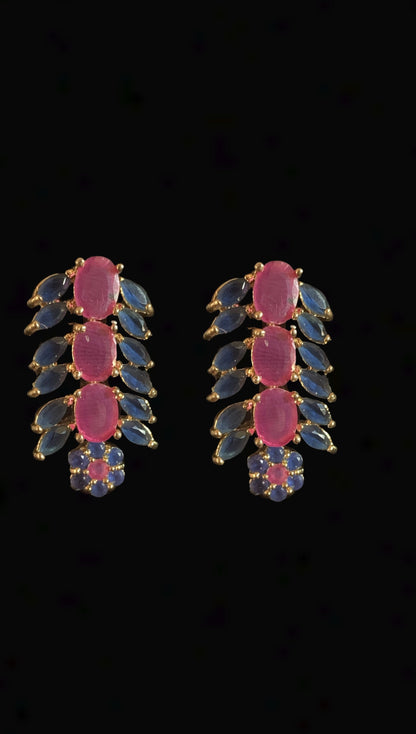 NS216 Ilma set in Ruby sapphires   (READY TO SHIP )