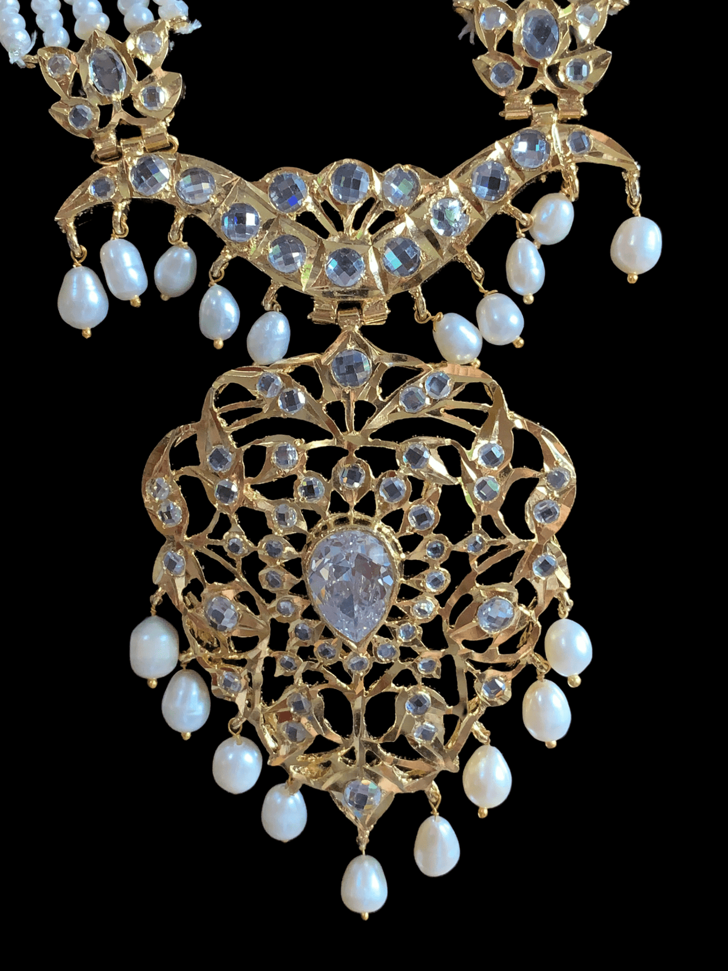 LN86 Alea fresh water pearls rani haar ( SHIPS IN 4 WEEKS )