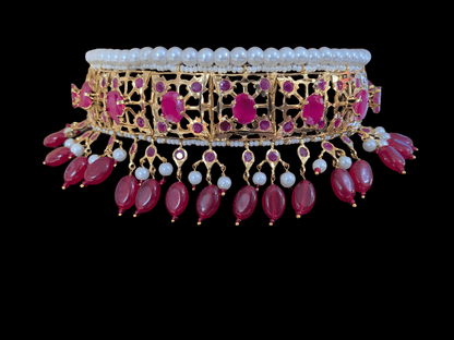 BR55 Insia hyderabadi jadavi lacha with double jhumka( SHIPS IN 2 WEEKS )