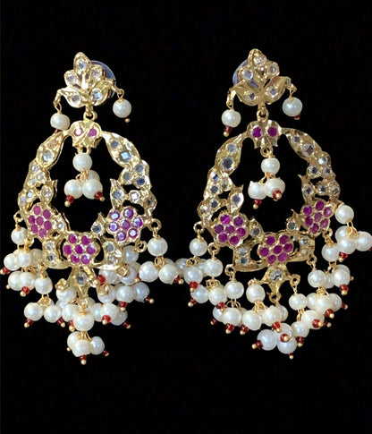 PS402 Madhuri pendant set in rubies ( READY TO SHIP  )