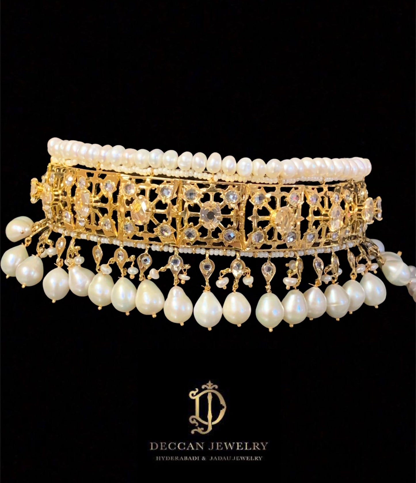 Insia jadavi lacha in fresh water pearls ( SHIPS IN 1 WEEK )