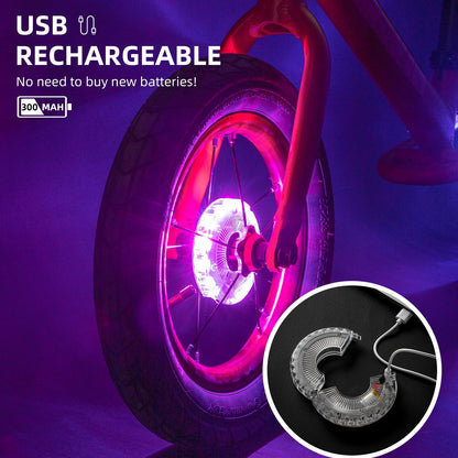 Bike Wheel Light USB