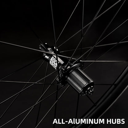 ROCKBROS 700c Carbon Fiber Disc Rim 38/50/65 mm  1.6-1.7 kg Clincher Wheelset