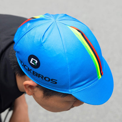 ROCKBROS Cycling Cap Sun Visor Ployester Breathable Rainbow Hat for Men Women