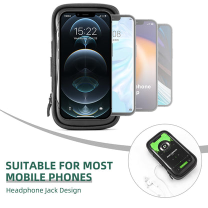 ROCKBROS Bike Phone Mount Bag 270°Rotatable Quick Release Bike Phone Holder Handlebar Bag