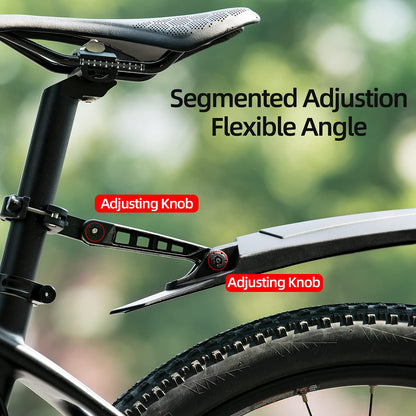 ROCKBROS Adjustable MTB Mud Guards Front & Rear Splash Guard - Triathlete Store