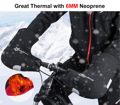 ROCKBROS Handlebar Mittens - Cold Weather Windproof MTB Bar Covers
