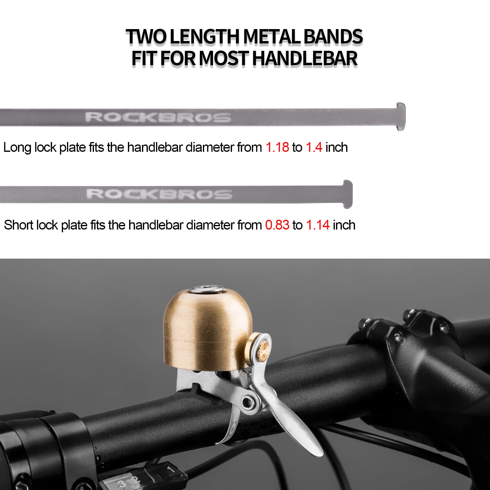 ROCKBROS Bike Classic Bicycle Bell  Loud Sound Bells - Triathlete Store