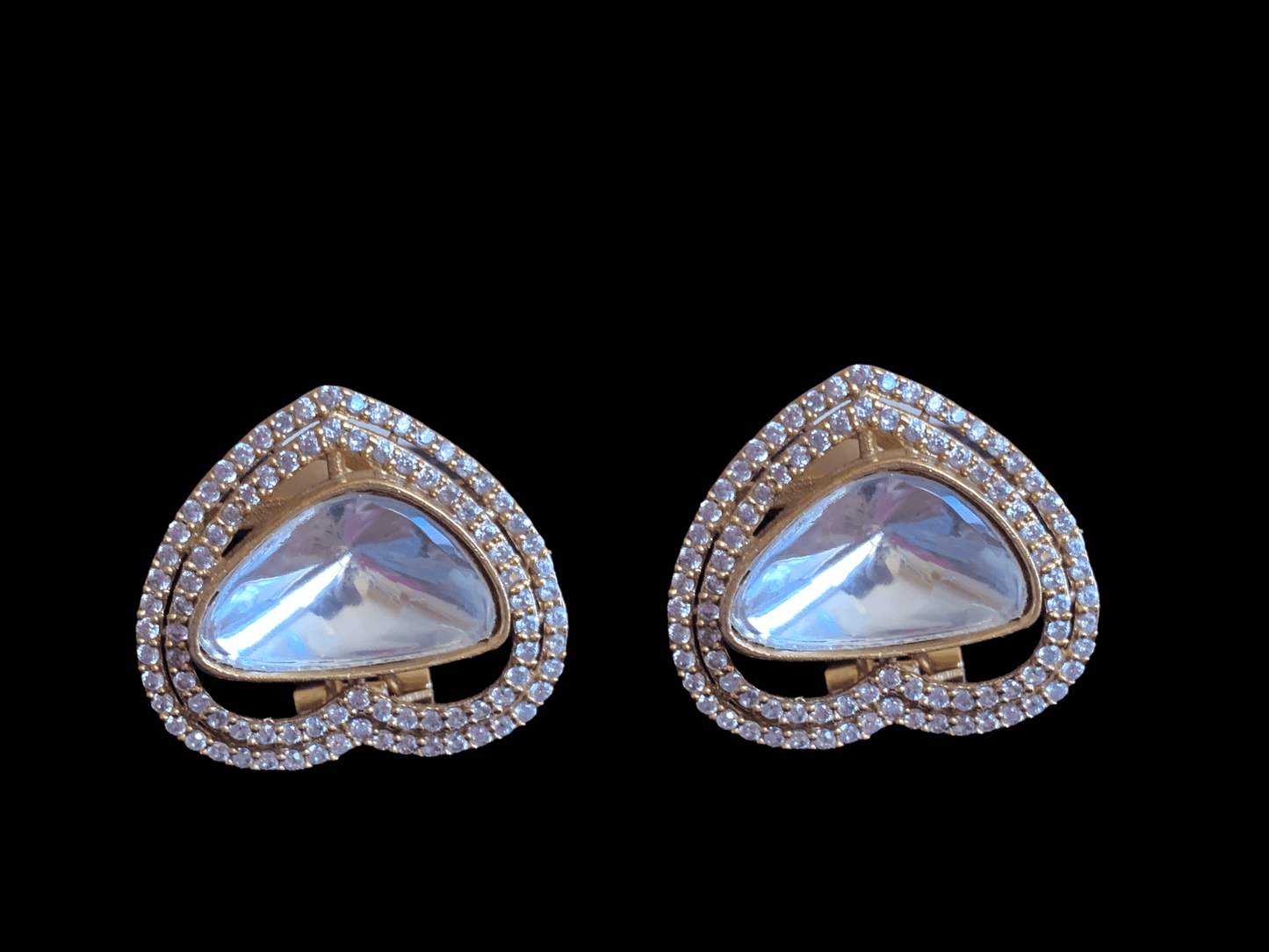 ET525 Lekha  polki earrings ( READY TO SHIP )