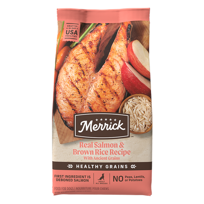 Merrick Classic Healthy Grains Salmon and Brown Rice Dry Dog Food