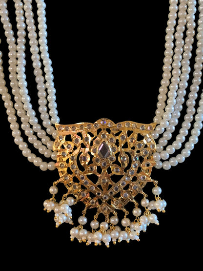 BR103 Leah bridal set in pearls   ( READY TO SHIP)