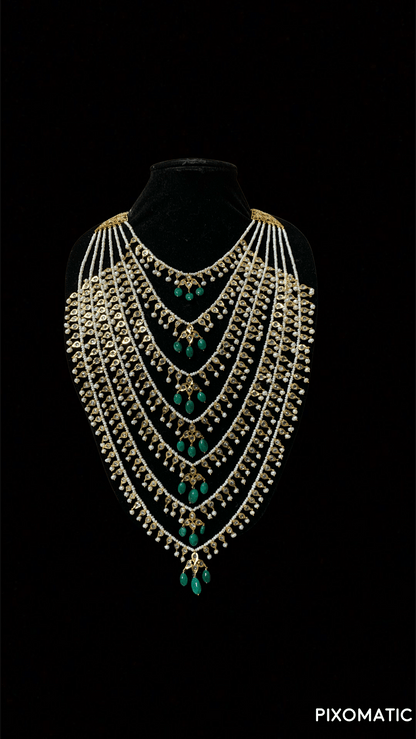 SAT15 Insia Bridal satlada in fresh water pearls ( READY TO SHIP )