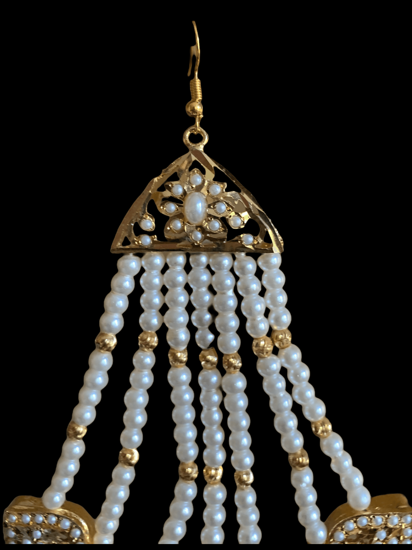 DJHR33 ASMITA jhoomar in pearls ( READY TO SHIP)