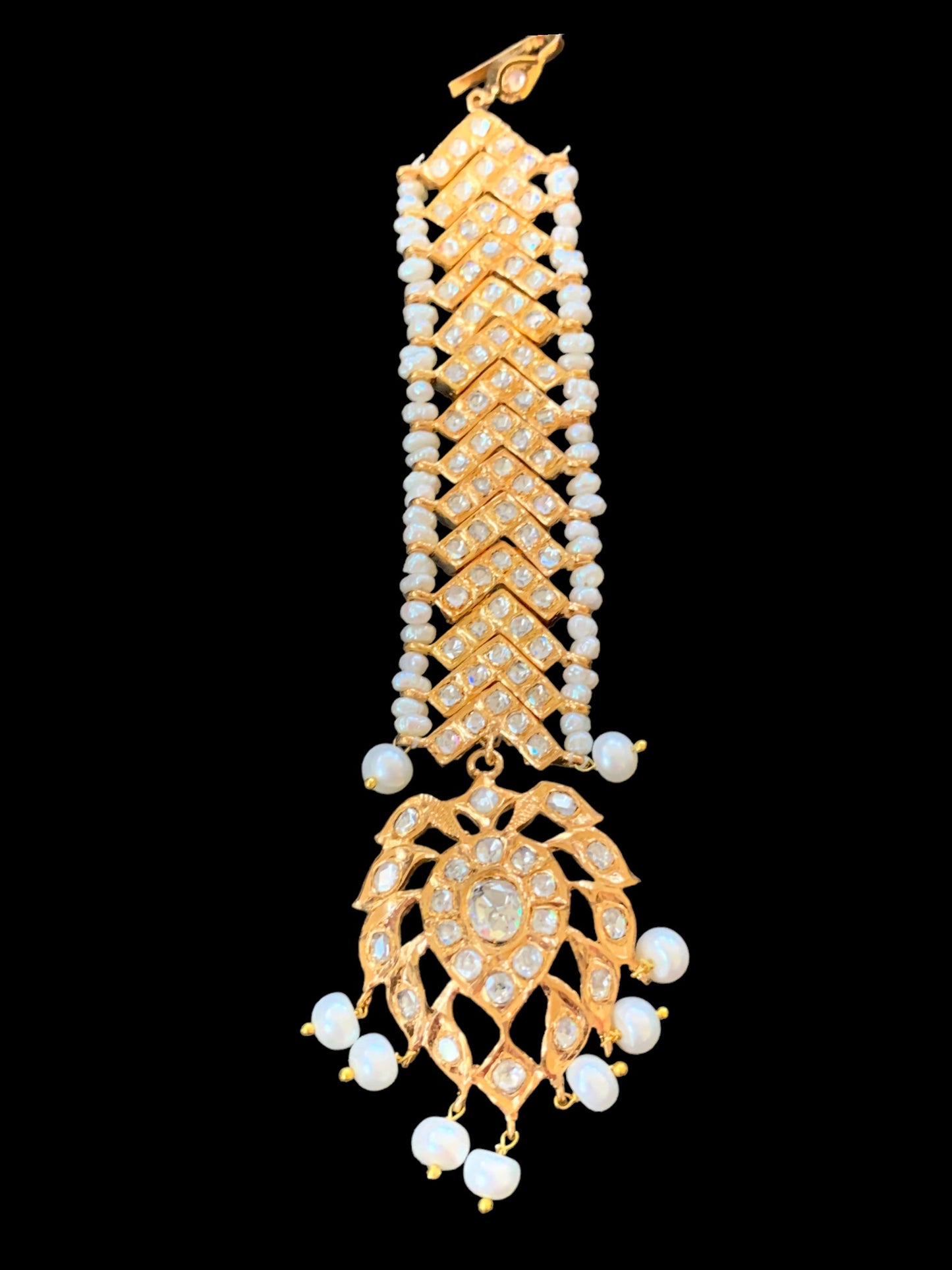 Mahira v tika in gold plated silver ( READY TO SHIP )