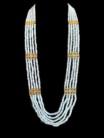 Naira fresh water pearl rani haar in  gold plated silver ( SHIPS IN 4 WEEKS )