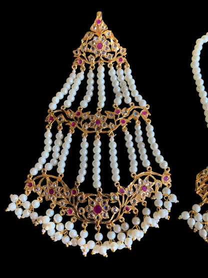 JTK33 Leah bridal jhoomar and Tika ( SHIPS IN 2 WEEKS )