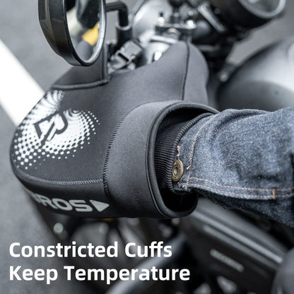 ROCKBROS Windproof Motorcycle Handlebar Muffs - Cold Weather Hand Warmers