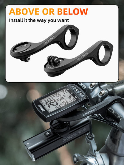 ROCKBROS Out Front Mount for Garmin, iGPSPORT - Fits 32-35mm Handlebars