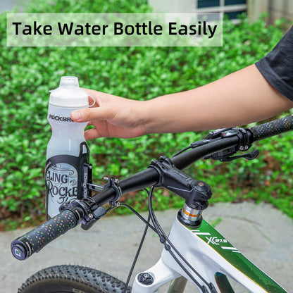 ROCKBROS 2-in-1 Bike Cup Holder Adjustable Bottle Cage for Handlebars & Seat Post