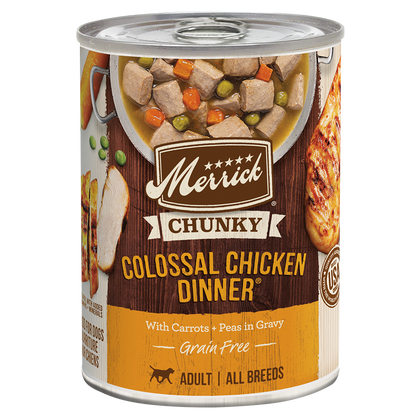 Merrick Chunky Grain Free Colossal Chicken Wet Dog Food (12.7oz)