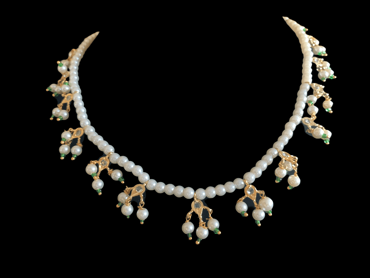 NS199 Nischala pearl necklace  (SHIPS IN 2 WEEKS )