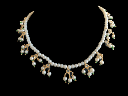 NS199 Nischala pearl necklace  (SHIPS IN 2 WEEKS )