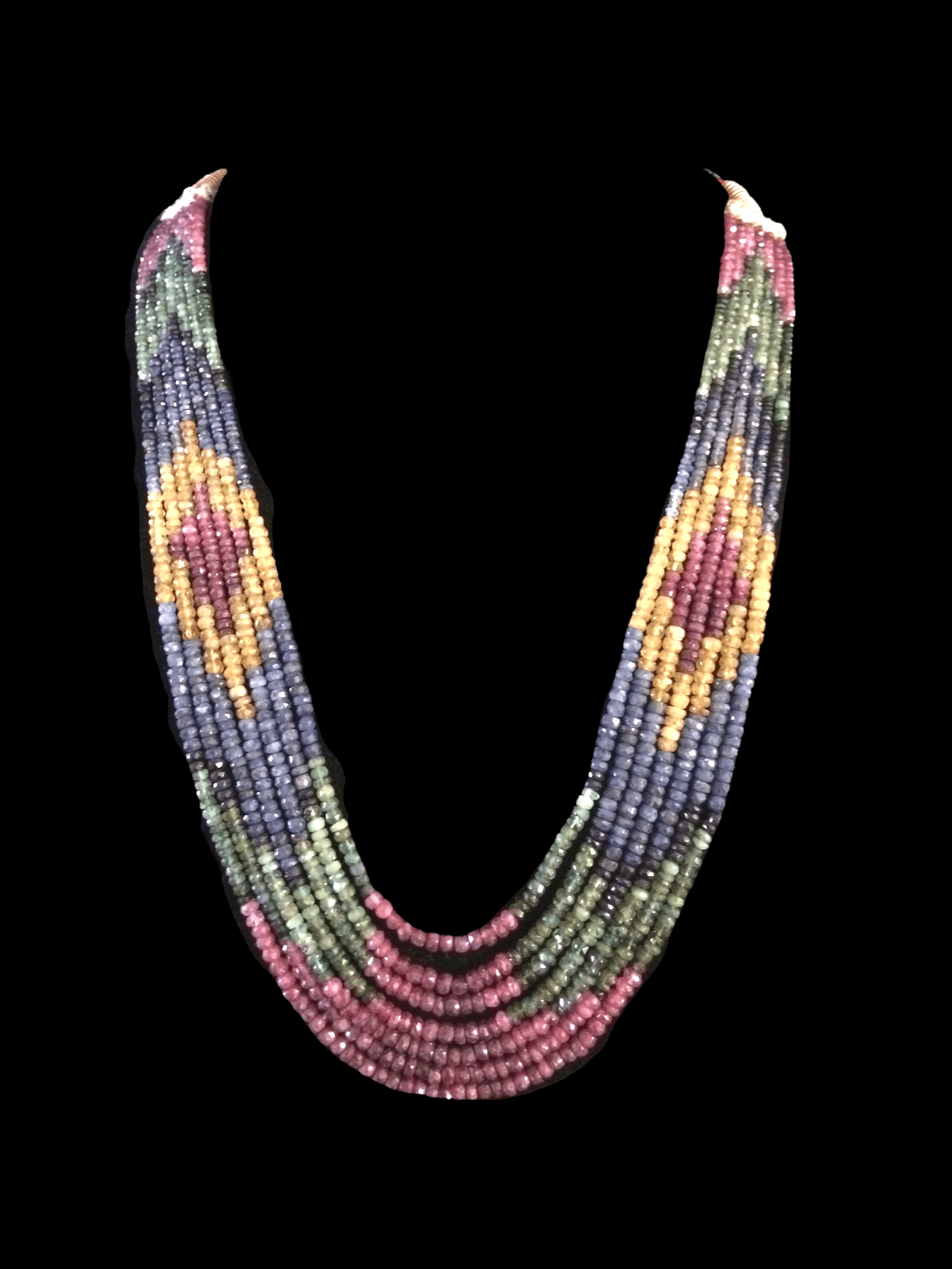 Natural rainbow beads / multicolor (SHIPS IN 2 WEEKS )