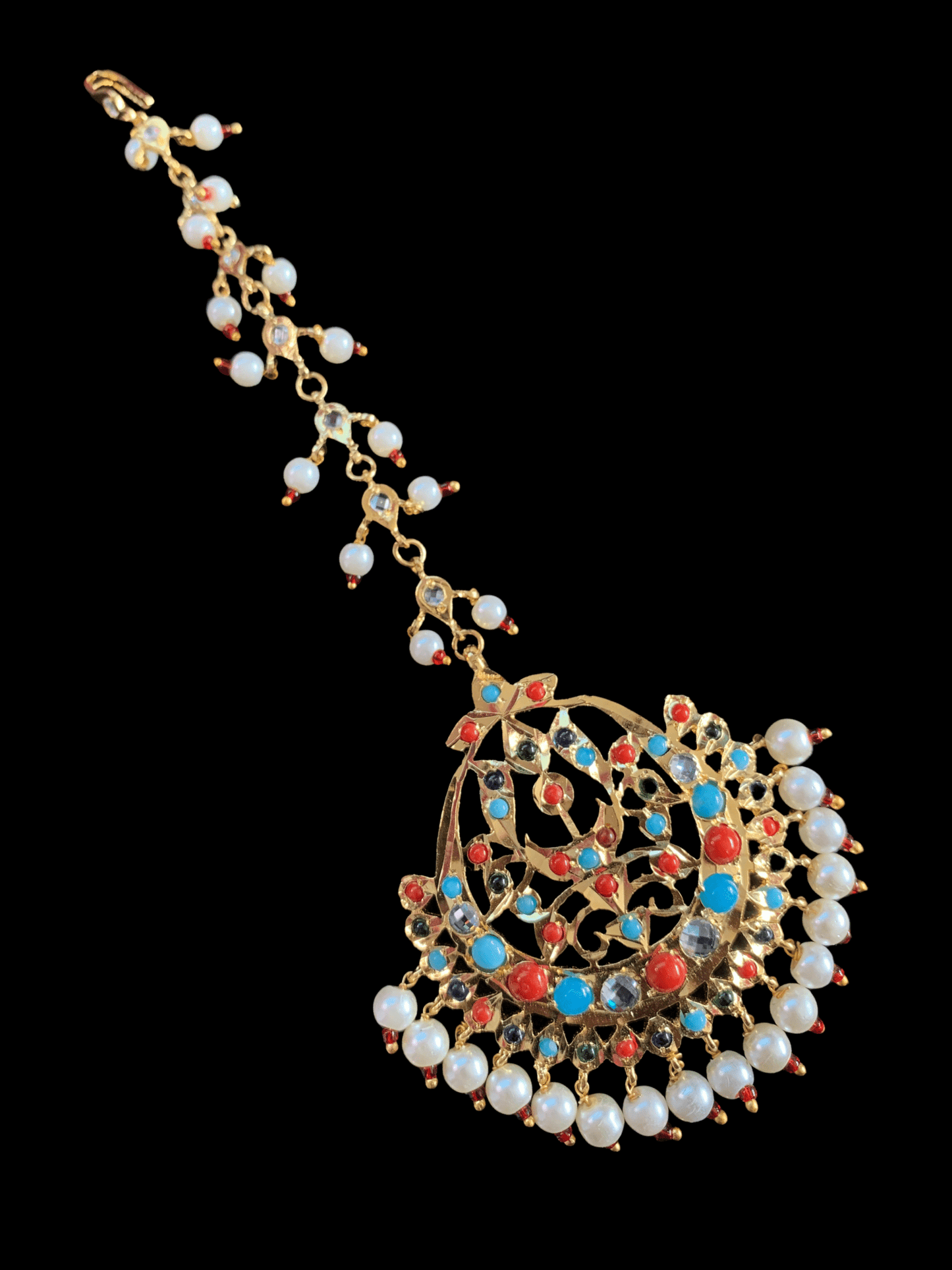 JTK30 Hira multicolor   jhoomar tika  ( SHIPS IN 4 WEEKS  )