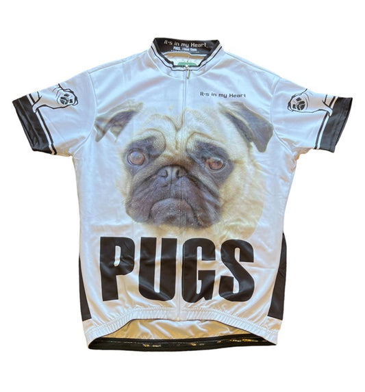 Pugs Not Drugs Men's Cycling Jersey (Small)