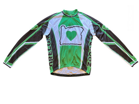 Oregon Men's Long Sleeve Cycling Jersey (S, M, L, 2XL)
