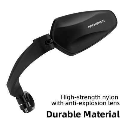 ROCKBROS Bike Handlebar Rear View Mirror with HD Anti-Glare Glass