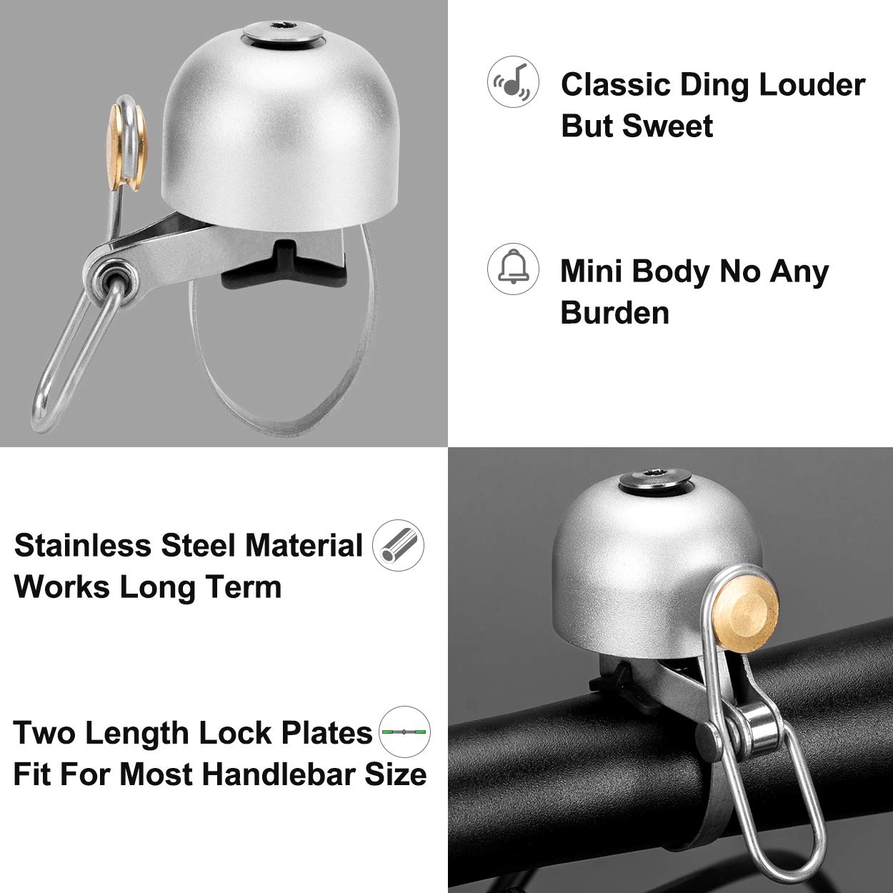 ROCKBROS Bike Classic Bicycle Bell  Loud Sound Bells - Triathlete Store