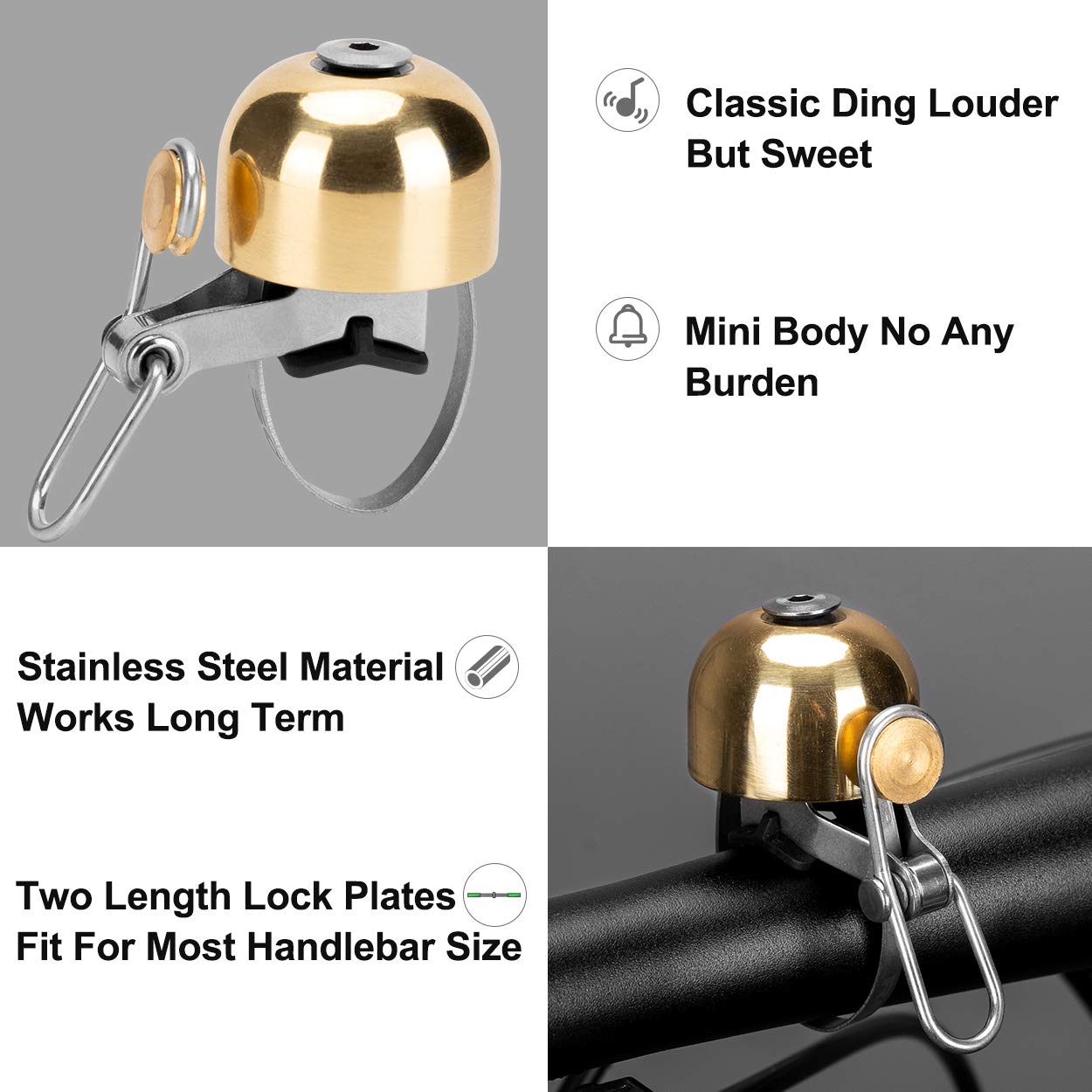 ROCKBROS Bike Classic Bicycle Bell  Loud Sound Bells - Triathlete Store