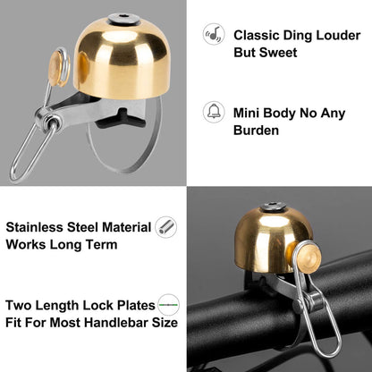 ROCKBROS Bike Classic Bicycle Bell  Loud Sound Bells - Triathlete Store
