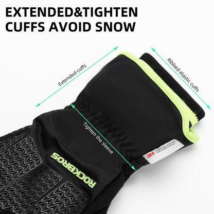 ROCKBROS Winter Cycling Gloves, Windproof Thermal Touchscreen Gloves for Men  Women