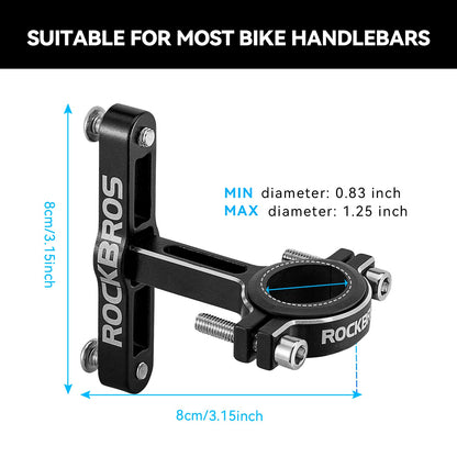 ROCKBROS 2-in-1 Bike Cup Holder Adjustable Bottle Cage for Handlebars & Seat Post