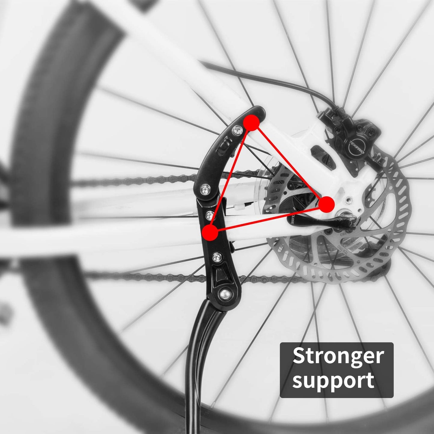 ROCKBROS Adjustable Bike Kickstand for 24“-28“ Bikes