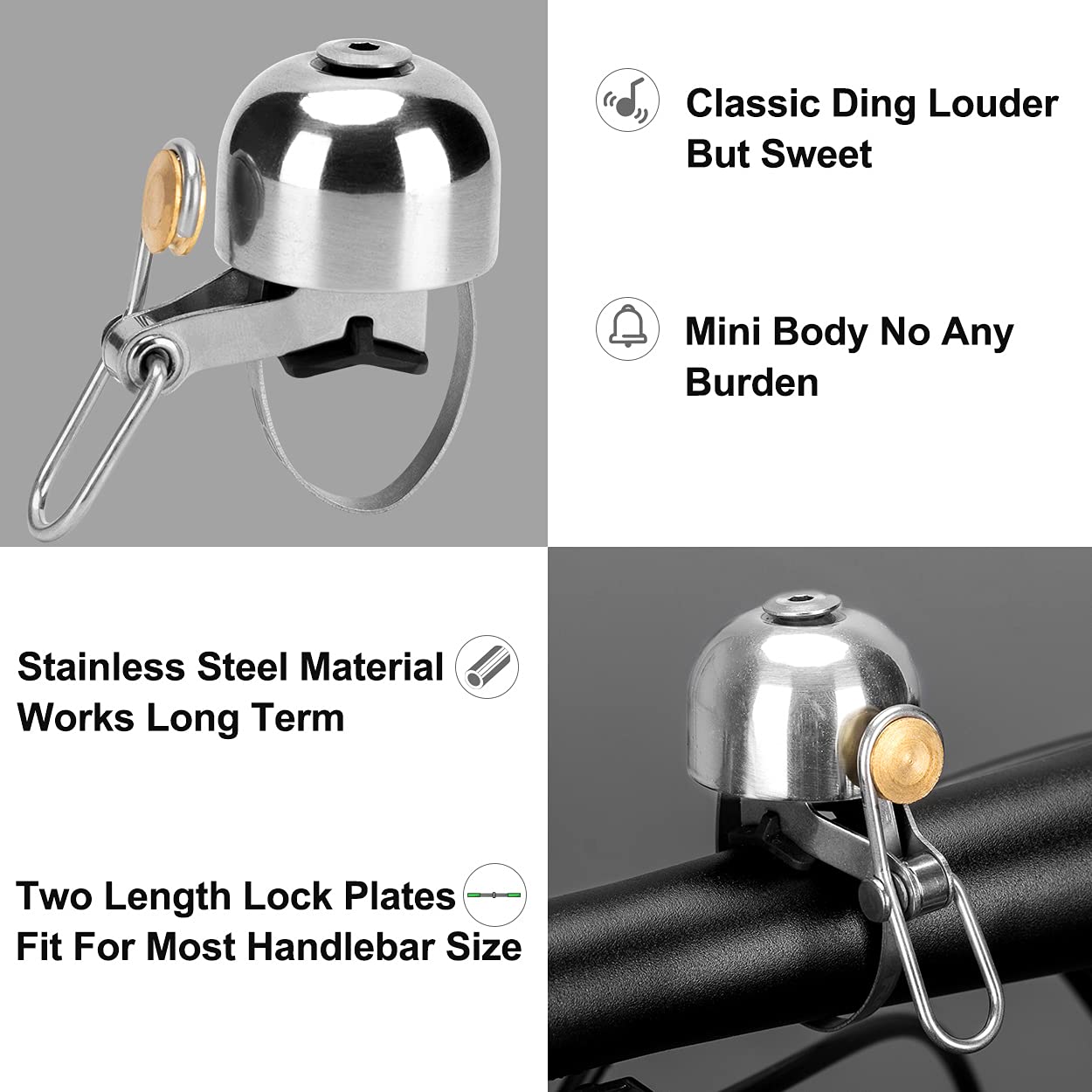 ROCKBROS Bike Classic Bicycle Bell  Loud Sound Bells - Triathlete Store