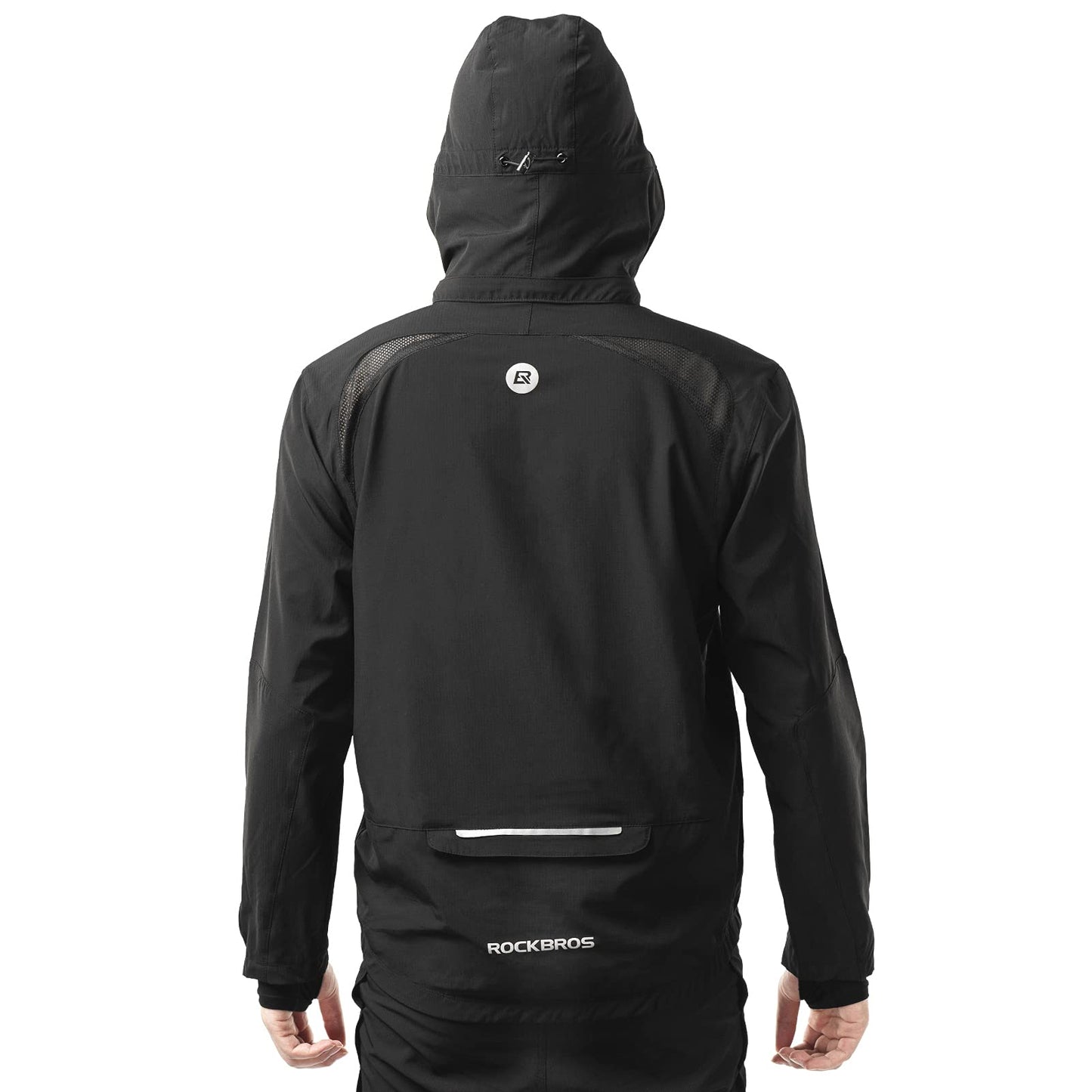 ROCKBROS Men's Windproof Cycling Jacket, Quick-Dry Lightweight Breathable MTB Jacket