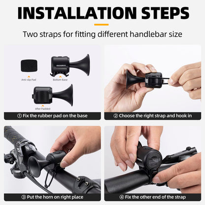 ROCKBROS Bike Bell Electric Bike Horn Waterproof 120dB - Triathlete Store