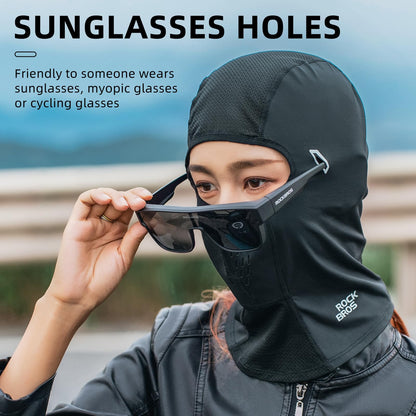 ROCKBROS Summer Face Mask – Lightweight, Cooling Balaclava for Outdoor Sports