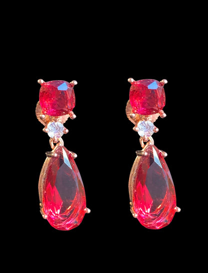 DER788 Cz tear drop earrings ( READY TO SHIP )