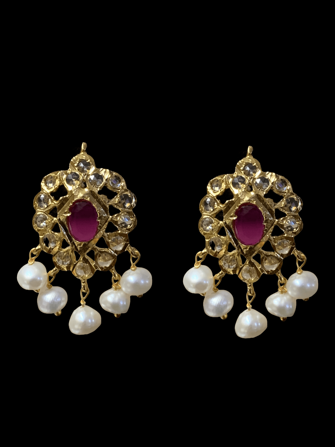 ET510 Faryal Pearl earrings  (READY TO SHIP )