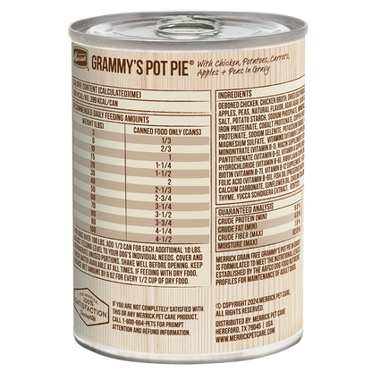 Merrick Grain Free Grammy Pot Pie Wet Dog Food (12.7oz)