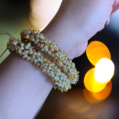 B116 Riza pearl bangle ( READY TO SHIP )